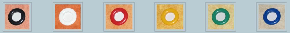 "Snap-together" PVC Grommets - Primary Colors
