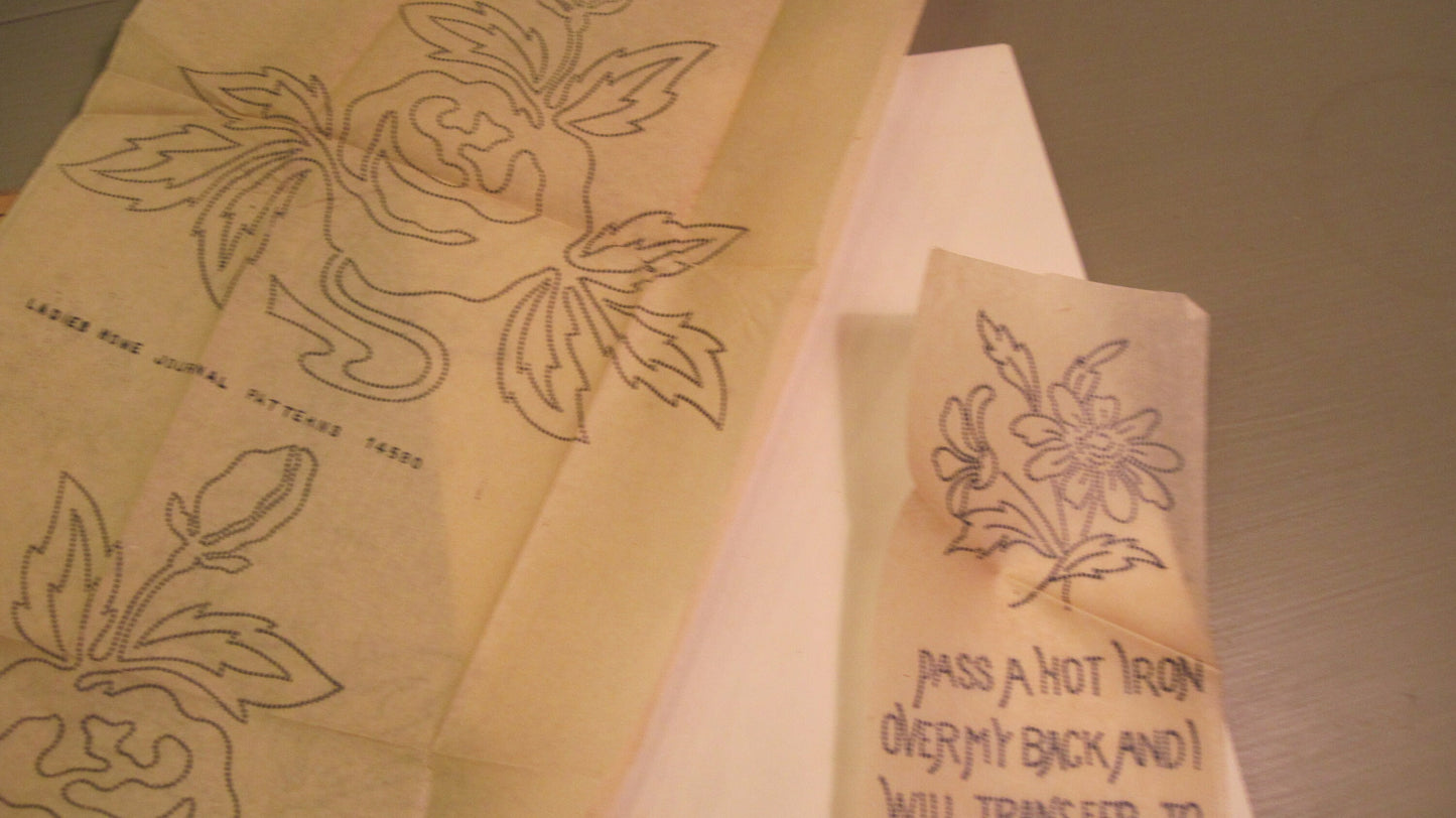 Vintage Embroidery Pattern - Rose , circa 1910's