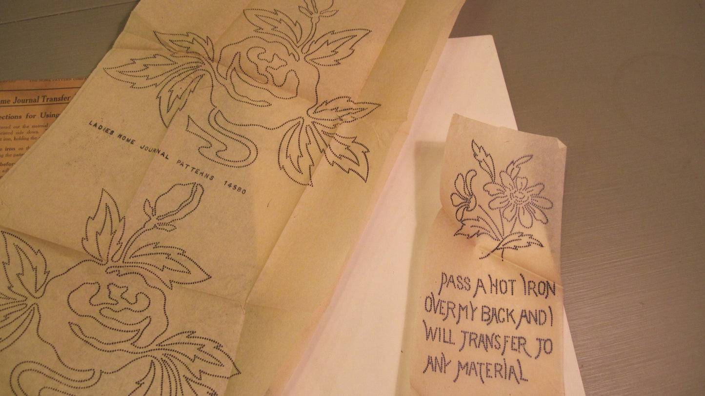 Vintage Embroidery Pattern - Rose , circa 1910's