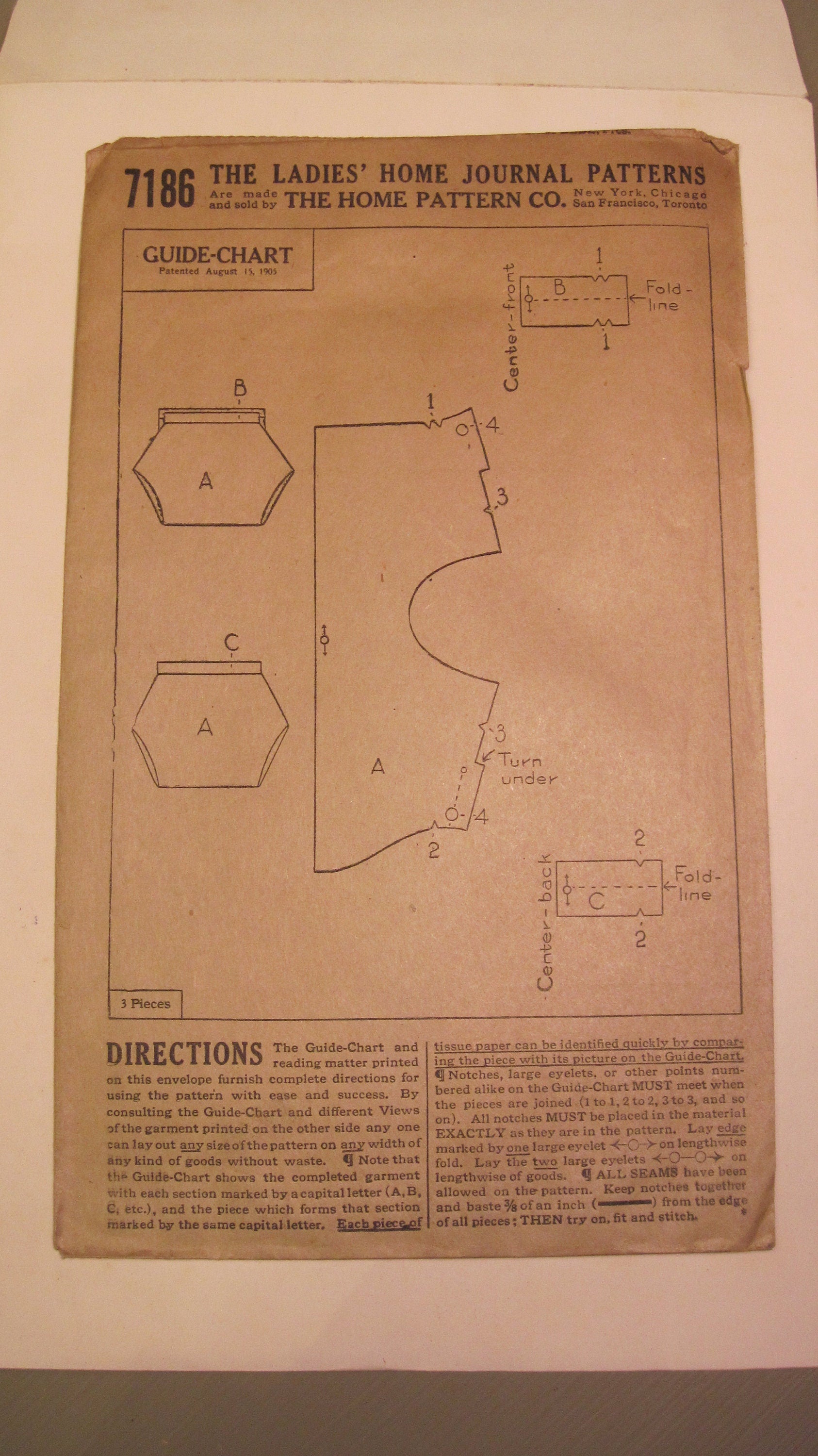 Vintage Sewing Pattern - Little Girl's Drawers 1920's