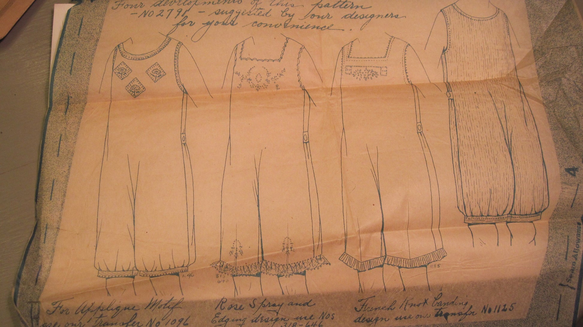 Vintage McCall's Sewing Pattern - Girl's Undergarments 1920's