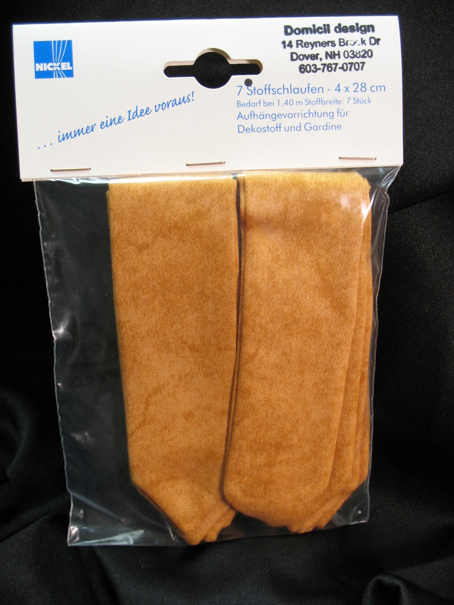 Set of Fabric Tabs, Pre-made, washable - 2 sizes