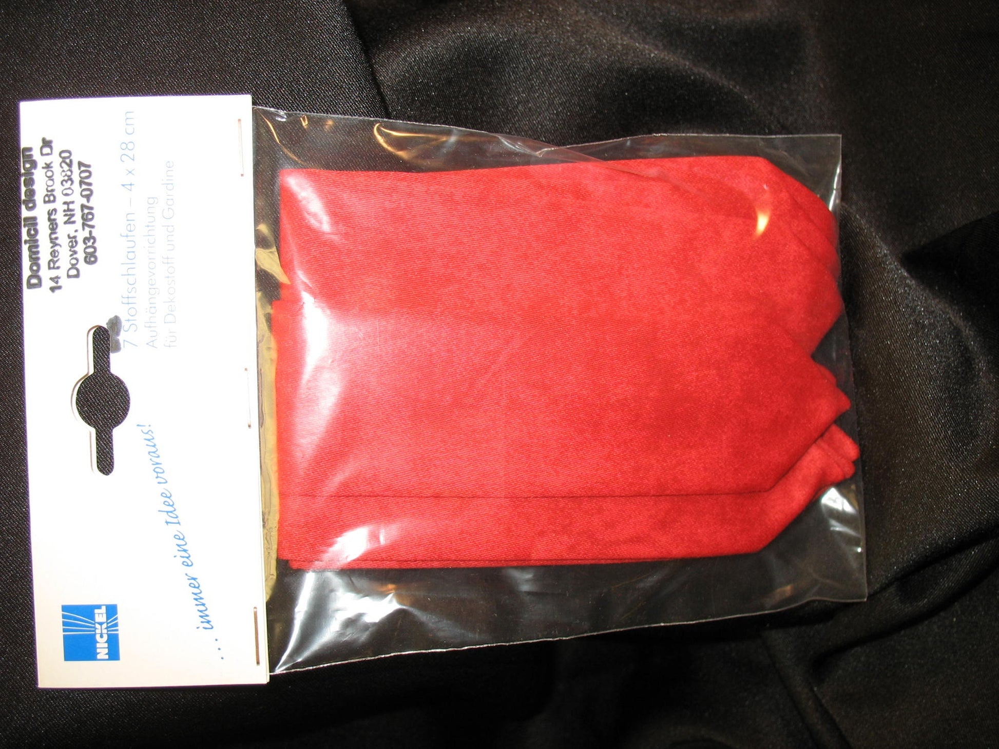 Set of Fabric Tabs, Pre-made, washable - 2 sizes