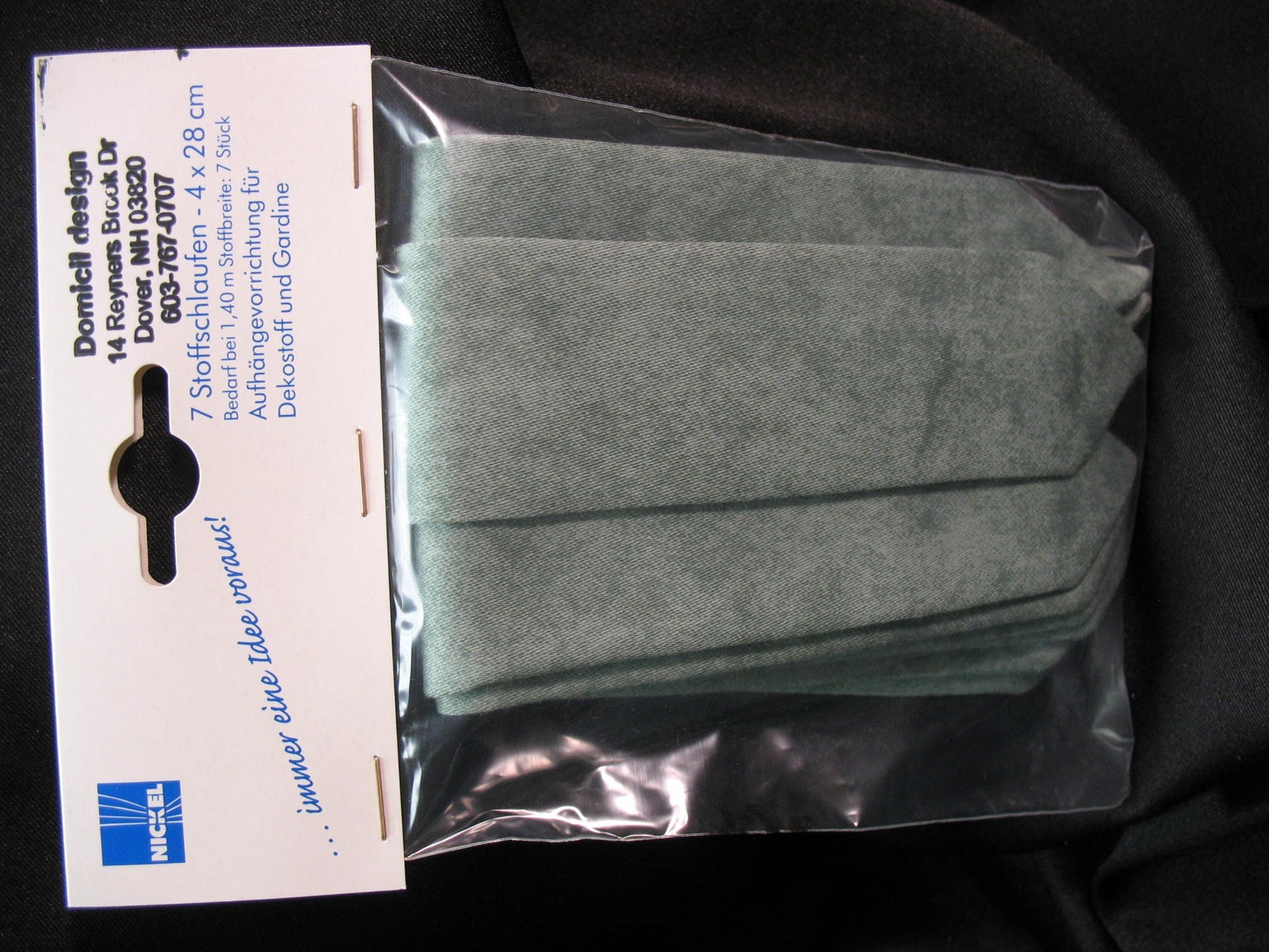 Set of Fabric Tabs, Pre-made, washable - 2 sizes