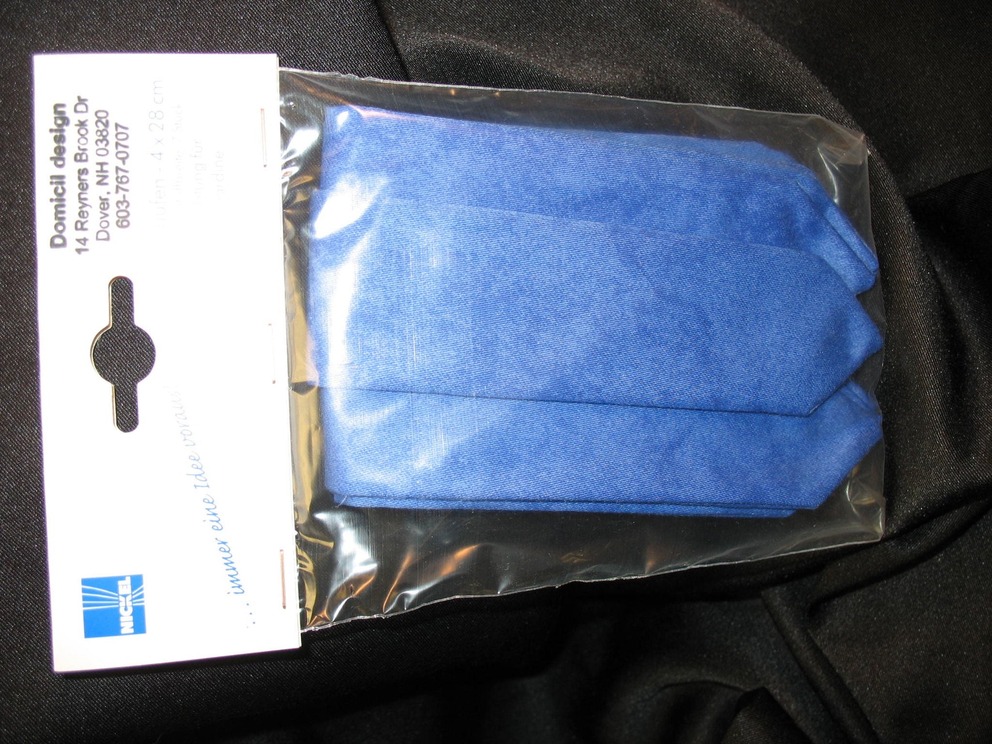 Set of Fabric Tabs, Pre-made, washable - 2 sizes