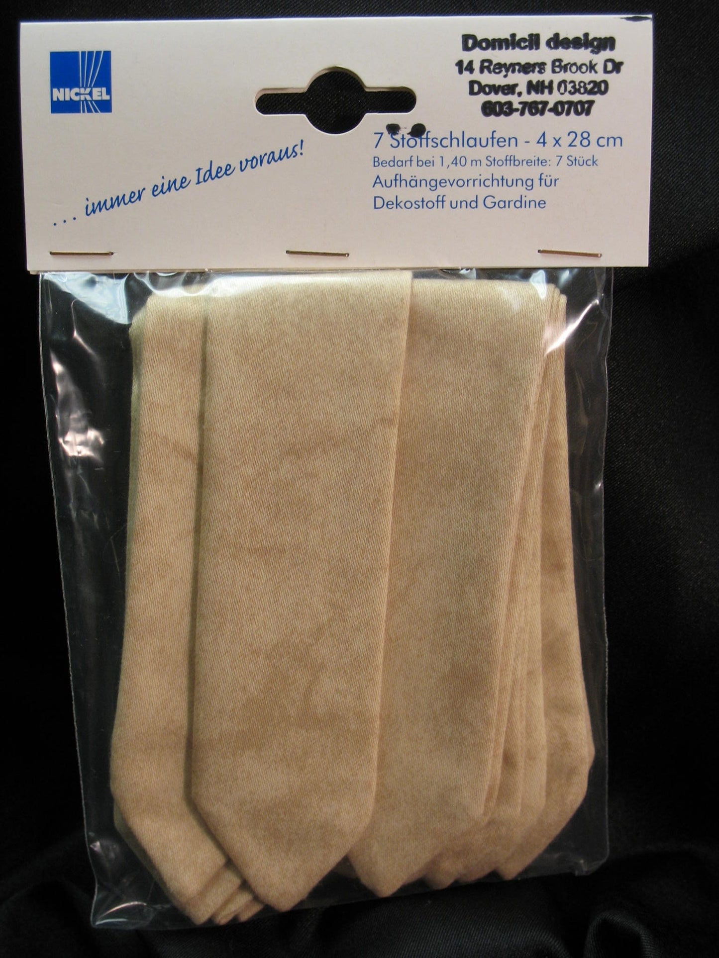Set of Fabric Tabs, Pre-made, washable - 2 sizes