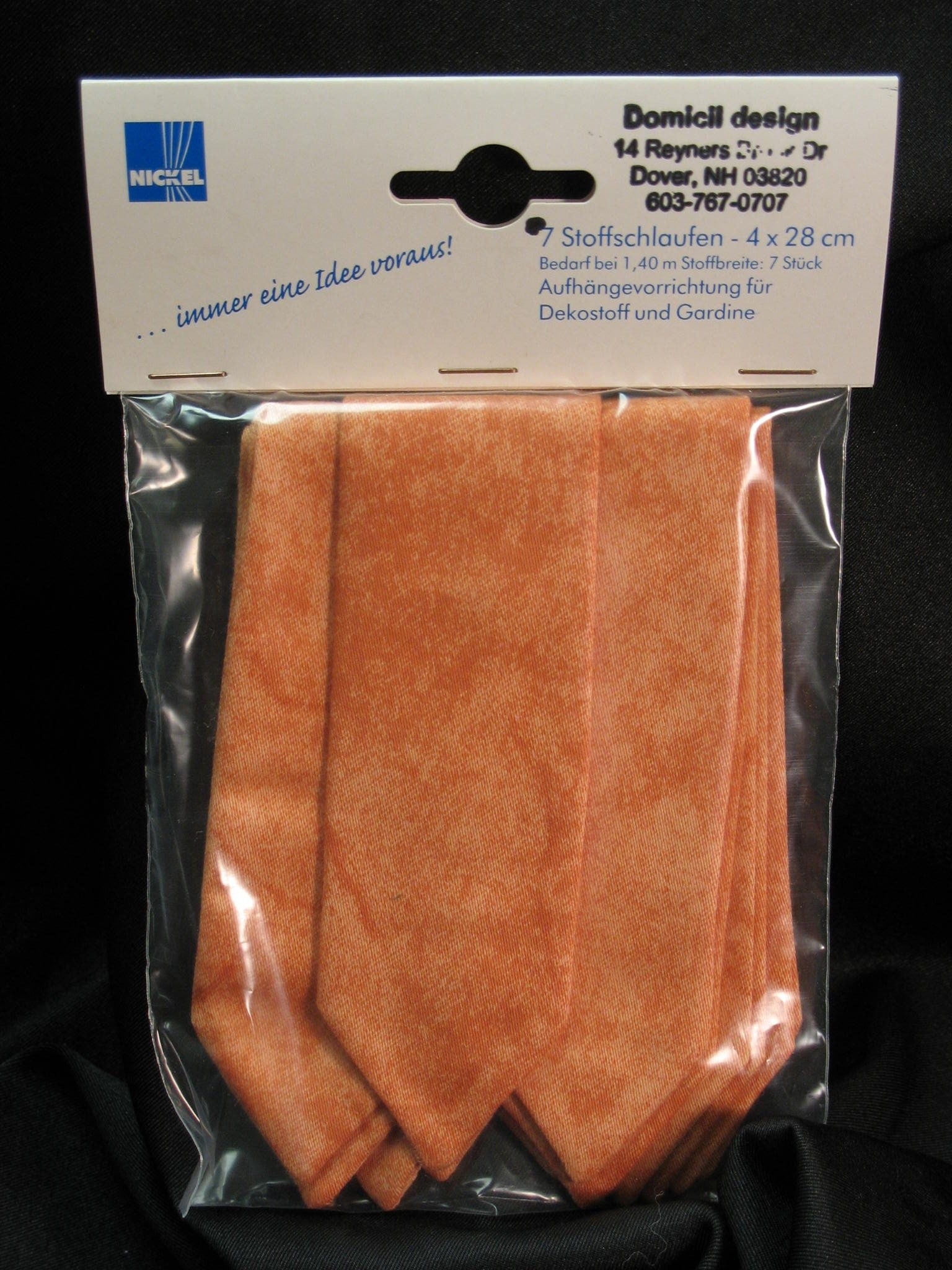 Set of Fabric Tabs, Pre-made, washable - 2 sizes