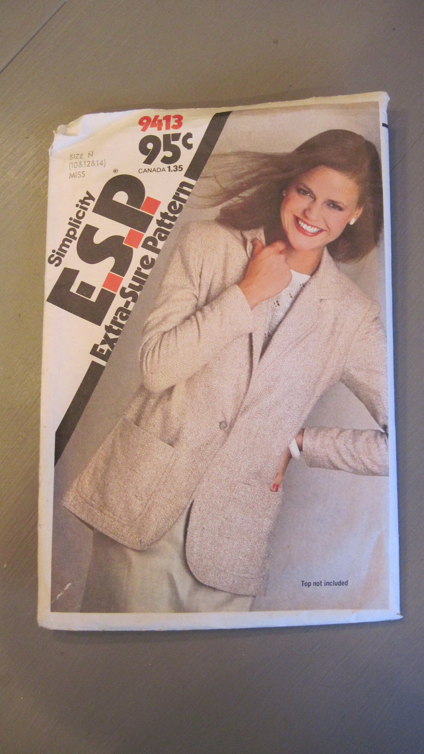 Unlined Jacket Pattern - Simplicity Size Misses 10-14