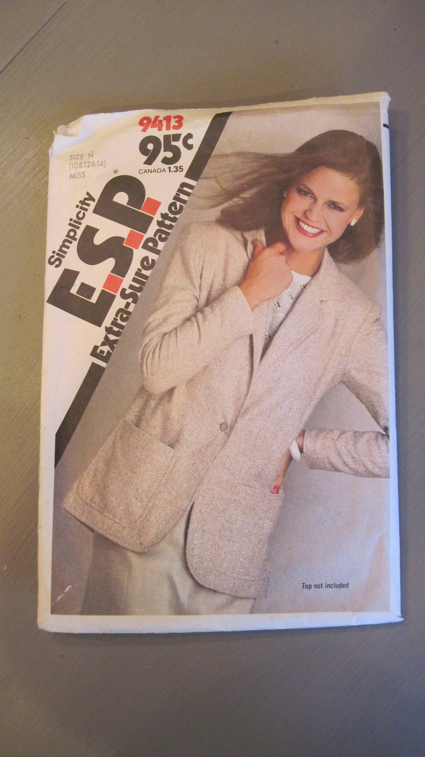 Unlined Jacket Pattern - Simplicity Size Misses 10-14