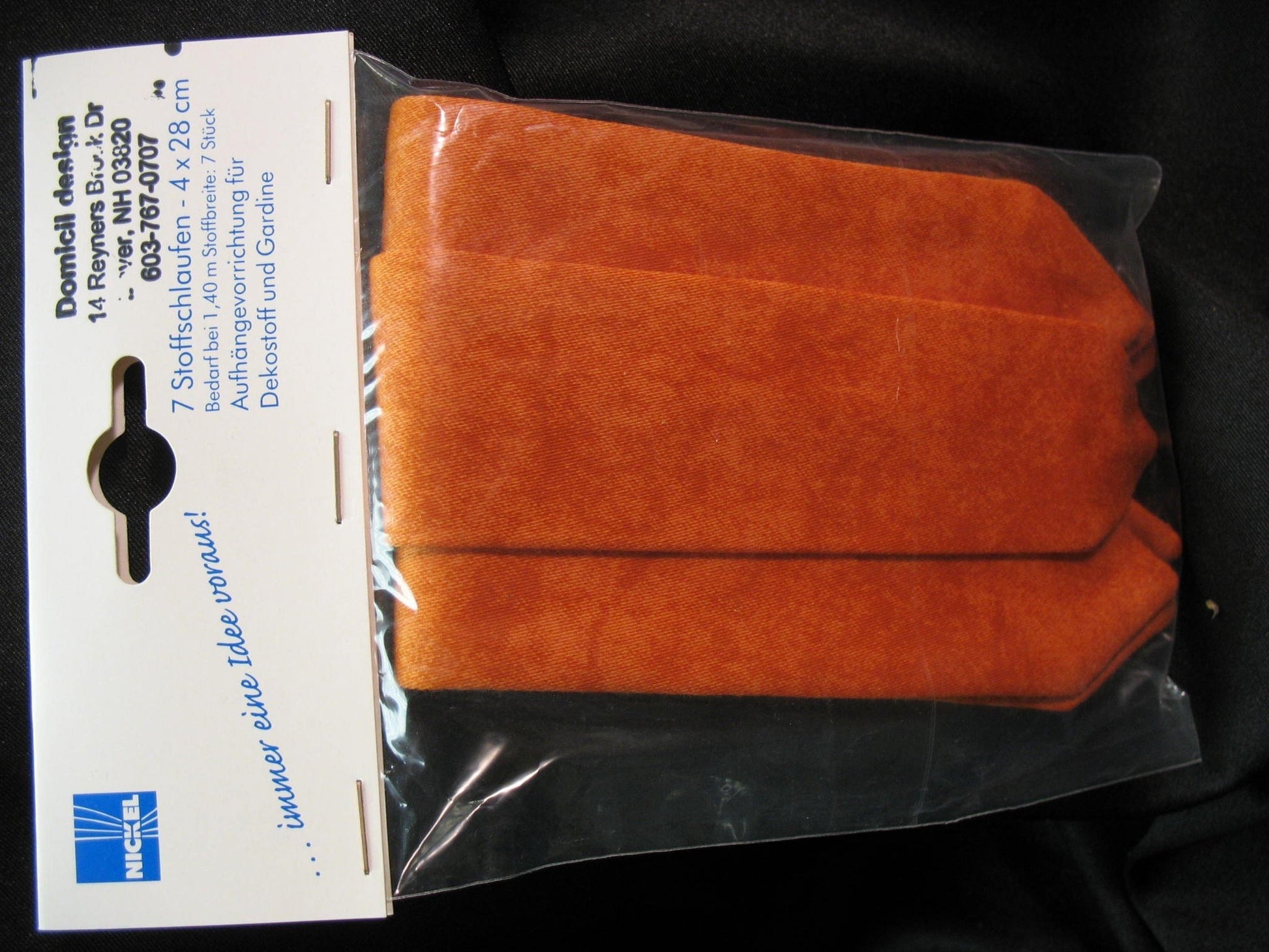 Set of Fabric Tabs, Pre-made, washable - 2 sizes
